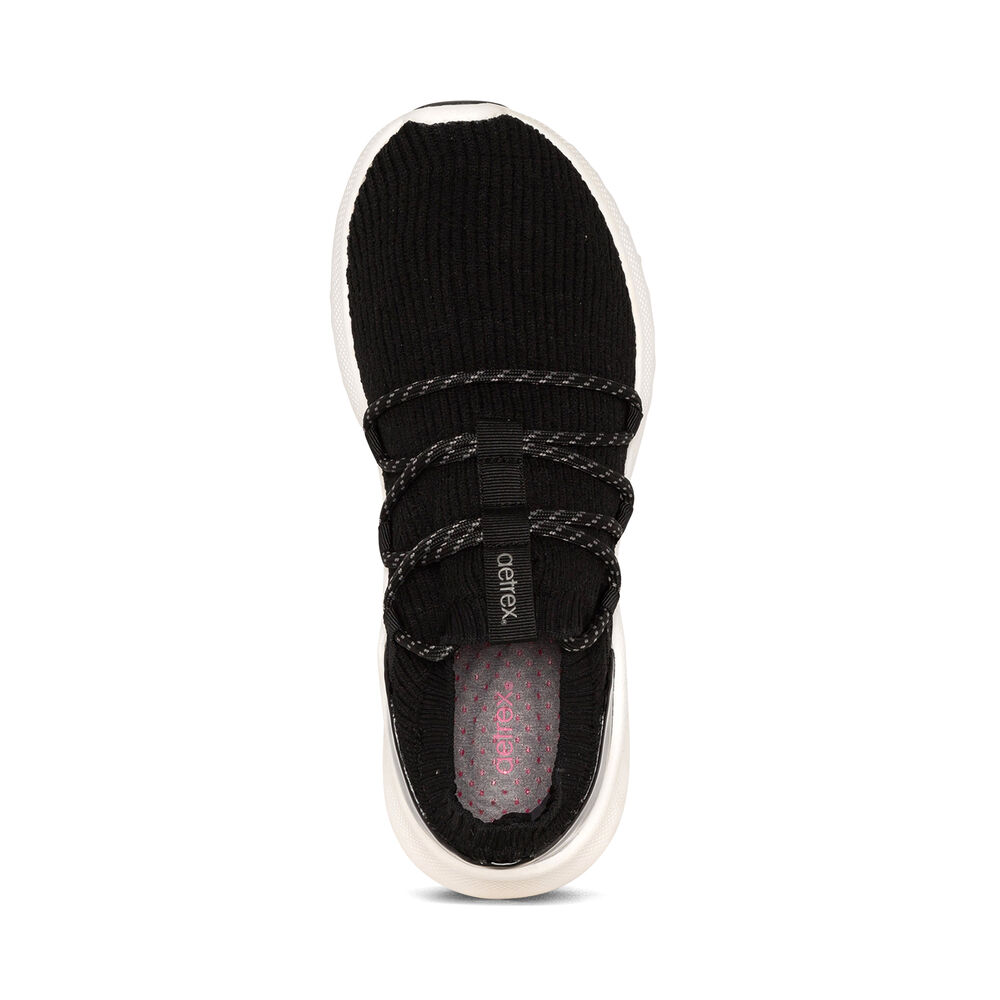 Aetrex Women's Dani Arch Support Sneakers - Black | USA FKB31HT